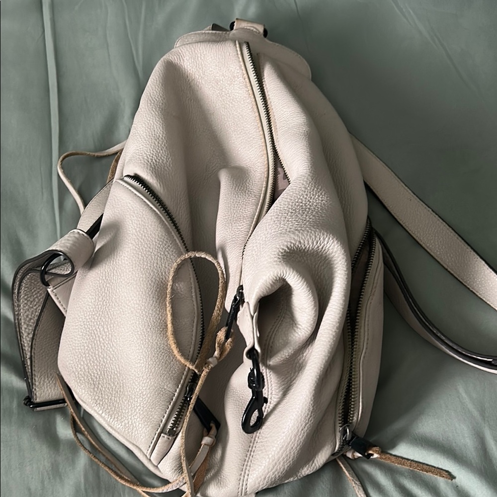Rebecca Minkoff White Leather Backpack